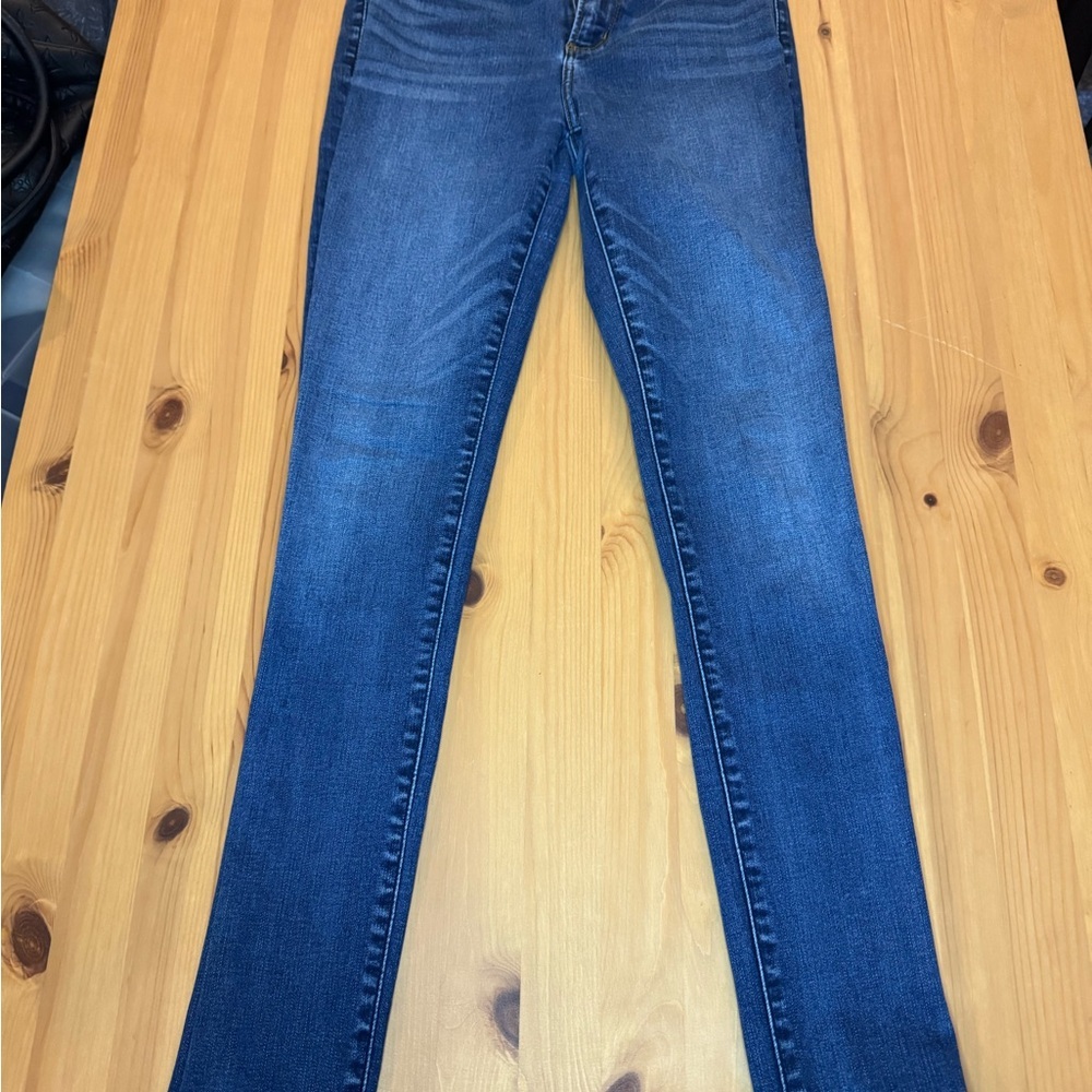 Abercrombie & Fitch Blue Ultra High Rise Super Skinny Jeans